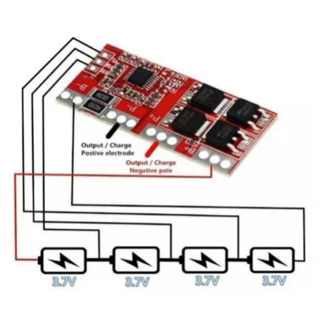 Modulo BMS 4S 30A de Litio 18650