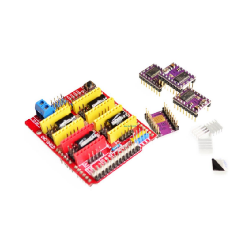 CNC Shield V3.0 + Arduino UNO (cable)  +  (04) drivers DRV8825