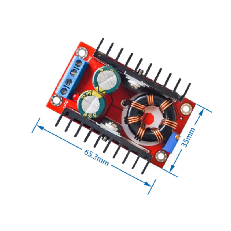 Step Up 150W, DC-DC, 10-32V a 12-35V