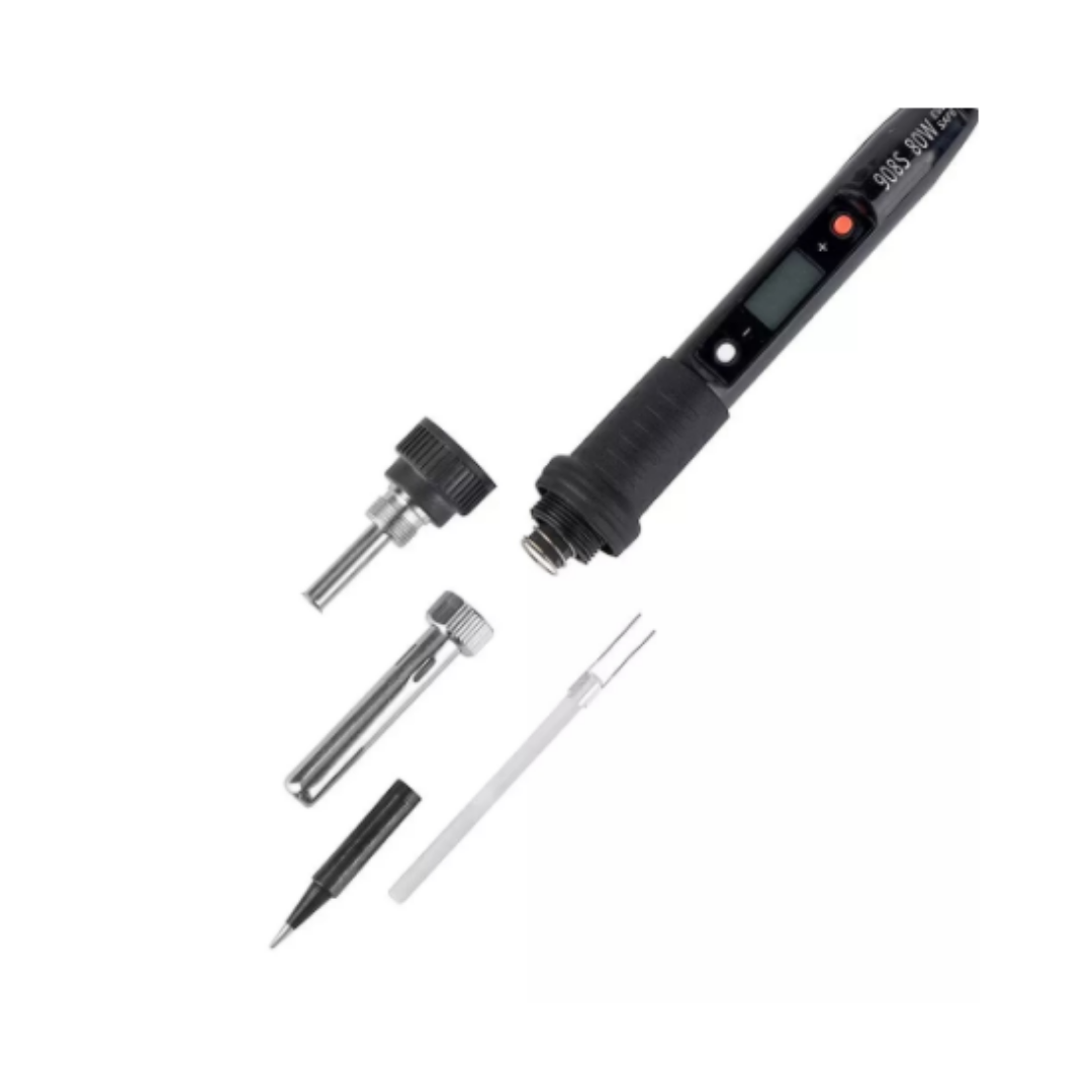 Cautín JCD 80W pantalla LCD temperatura ajustable 110V con herramientas