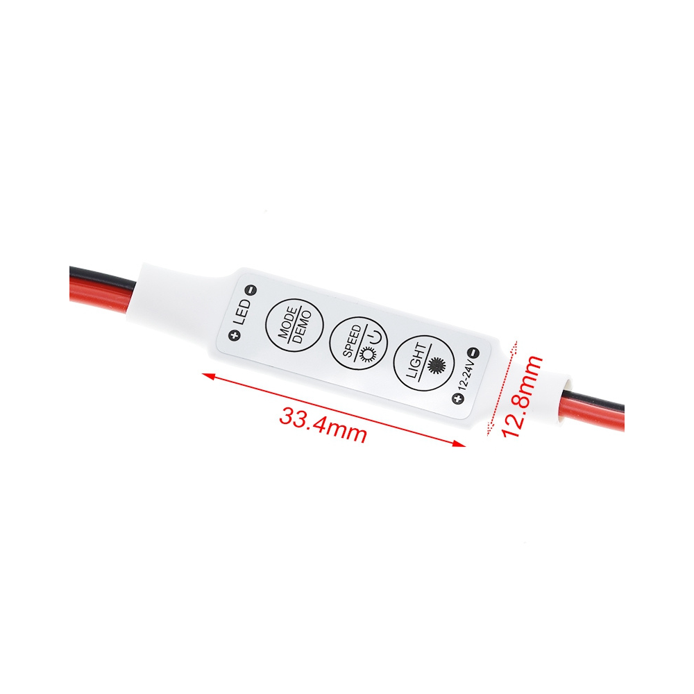 Mini dimmer regulador de cinta led de un color 5050 3528 5730 12-24V