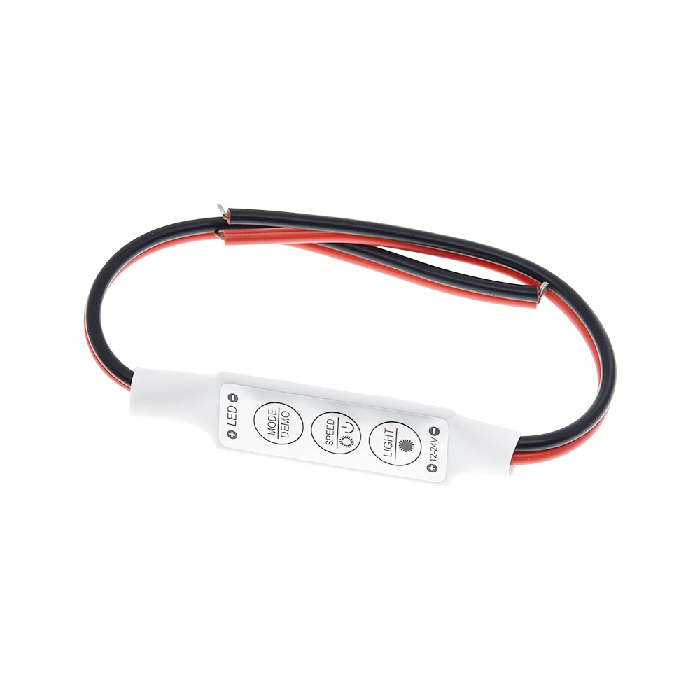 Mini dimmer regulador de cinta led de un color 5050 3528 5730 12-24V