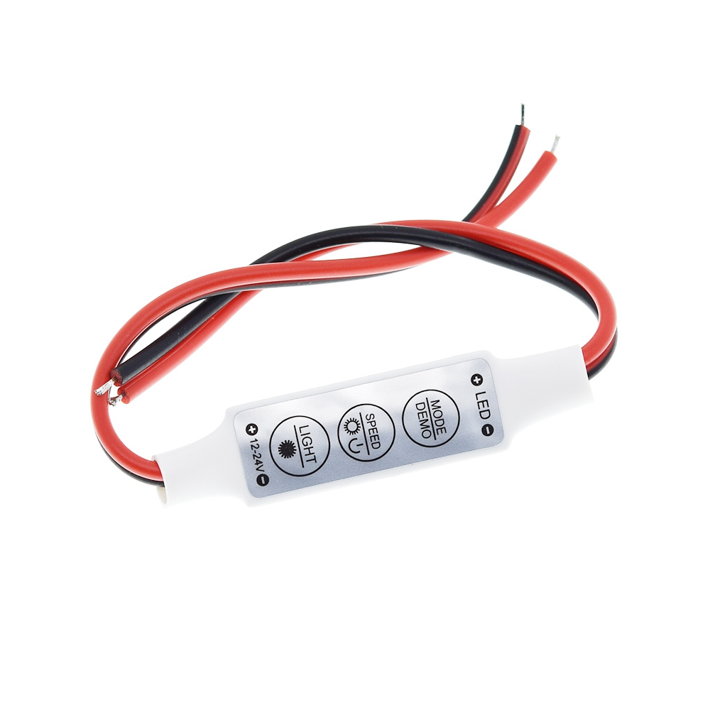 Mini dimmer regulador de cinta led de un color 5050 3528 5730 12-24V