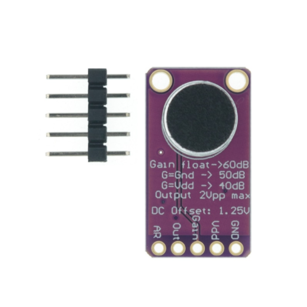 Microfono Amplificado MAX9814 sensor de sonido Control de ganancia automática