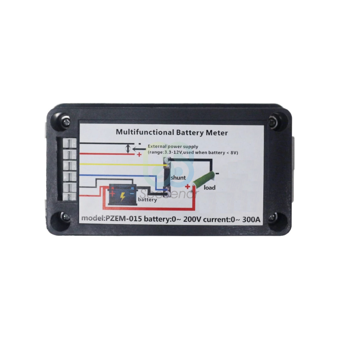 Voltímetro Amperímetro  Digital LCD 0-200V con shunt 300A