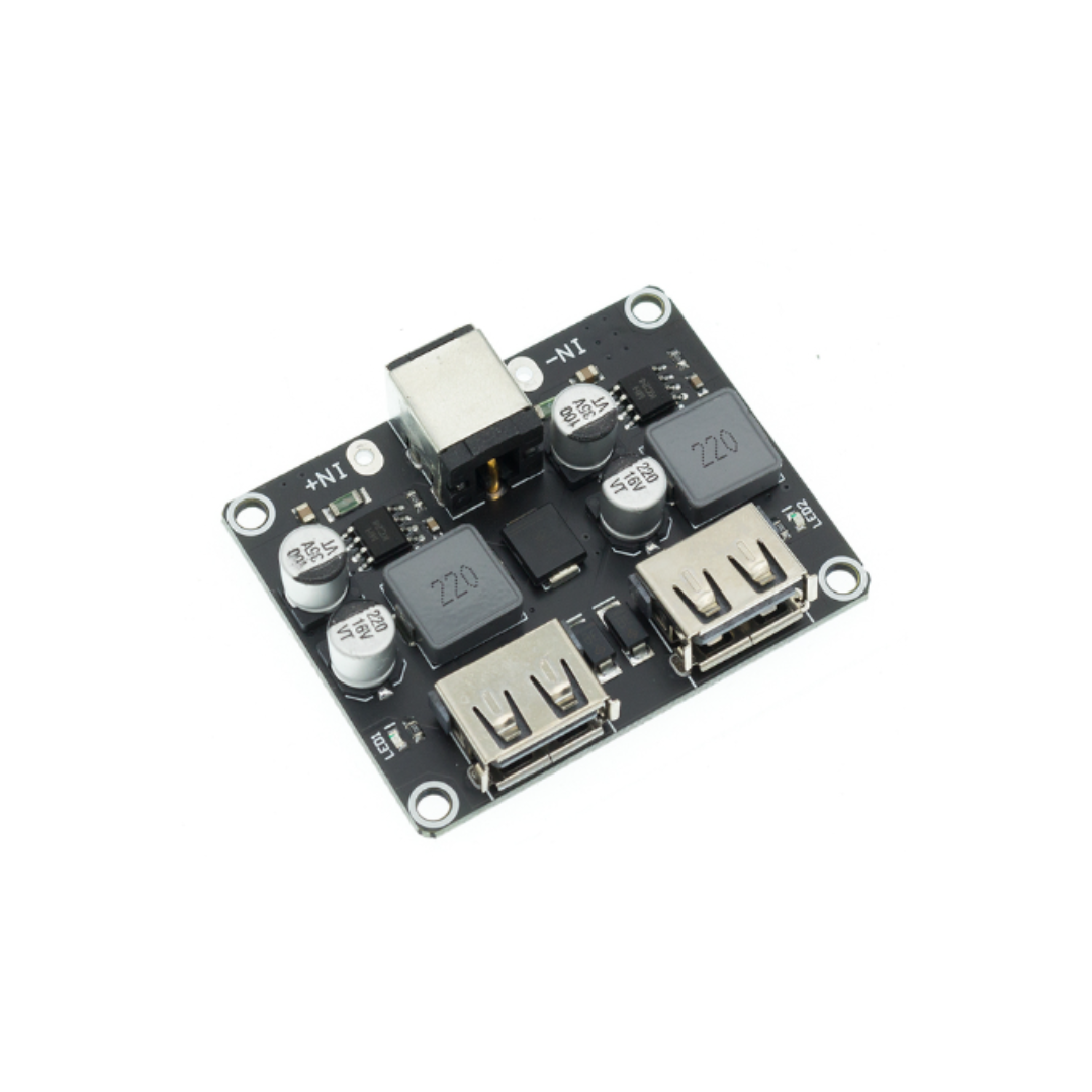 Reductor DC 6 - 32V a 5V USB Conversor Doble USB