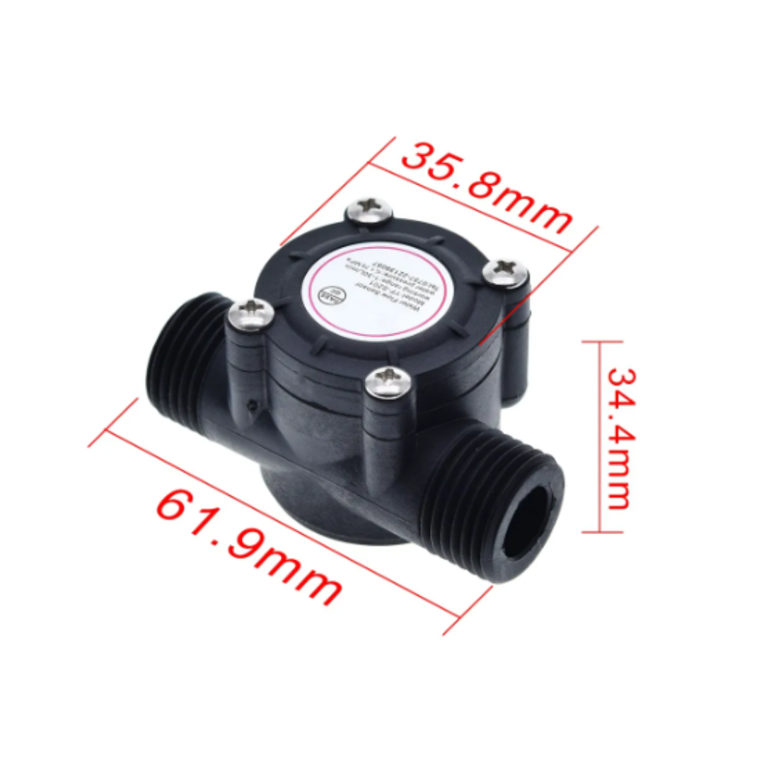 Sensor de flujo 1/2" 1-30L/min 2.0Mpa