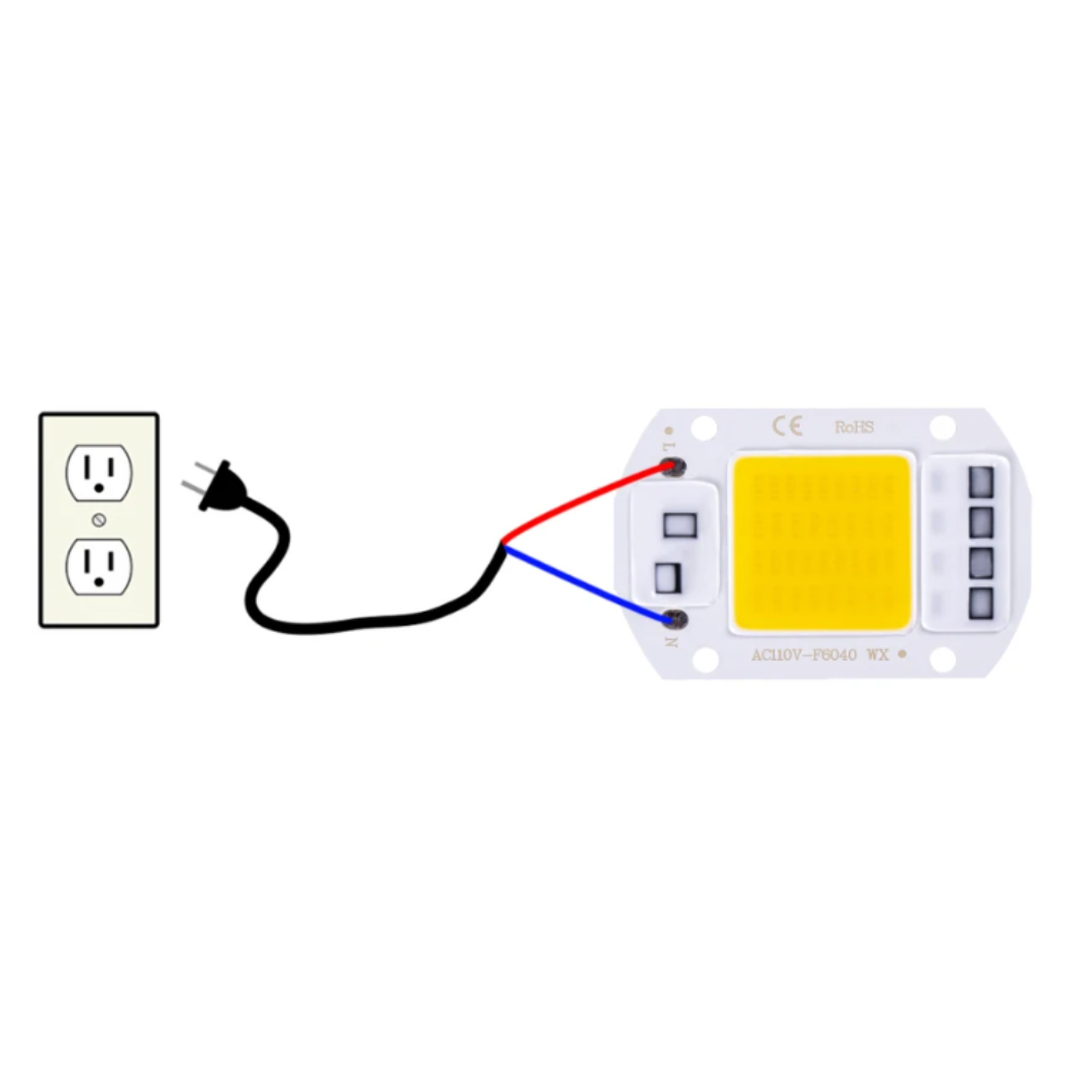 Led Cob Blanco Calido 110v 20w