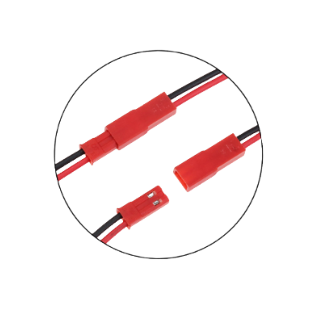 Conector Hembra - Macho JST 2 pines