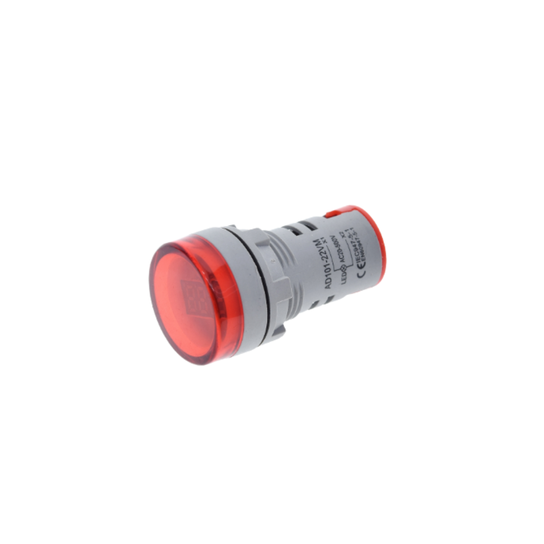 Voltimetro AC 22mm 20-500V