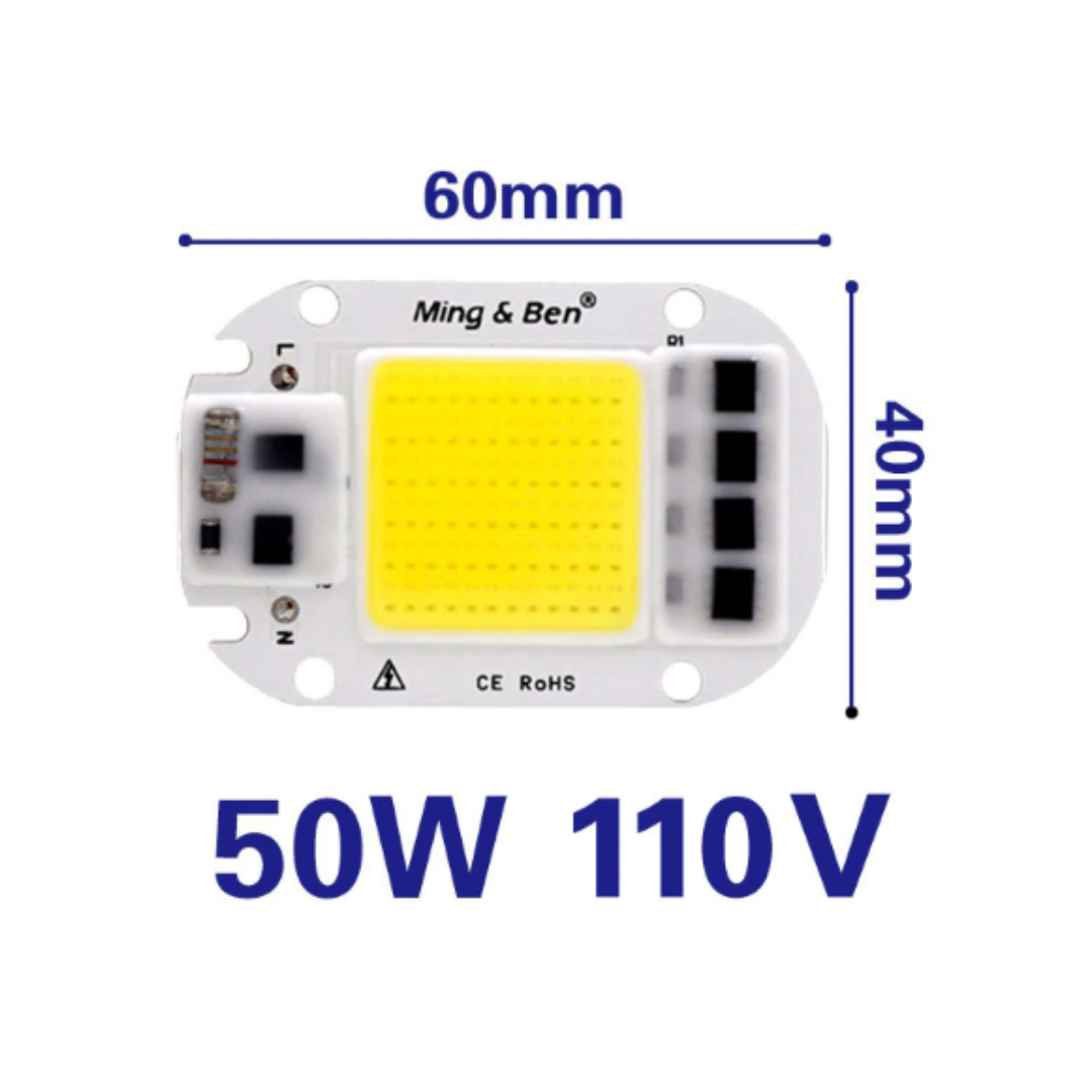 Led Cob 50w 110v Reflector Luz Blanca