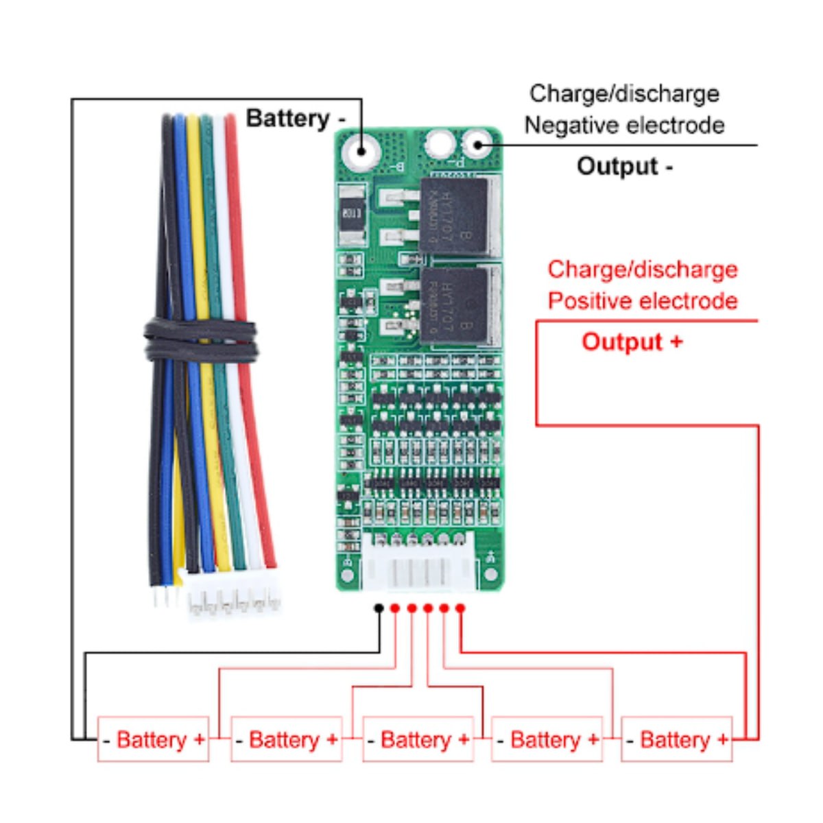 BMS 5S 15A para Baterías Li-ion 21V